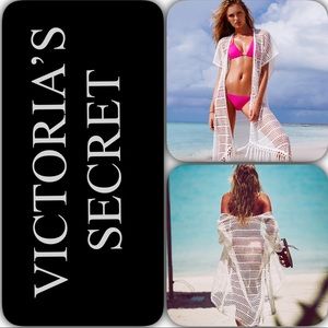 🆕😍 Victoria's Secret white mesh swim coverup